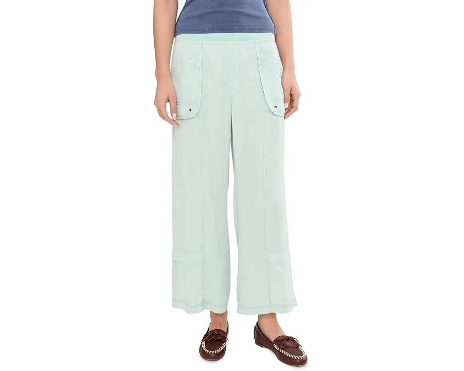 Широкие укороченные брюки XCVI Mallis Gaucho из лиоцелла с эластичным поясом