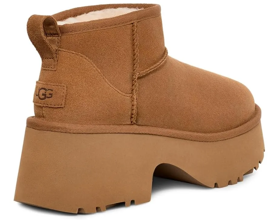 Ботинки UGG Classic Ultra Mini New Heights на высокой платформе с подкладкой UGGplush