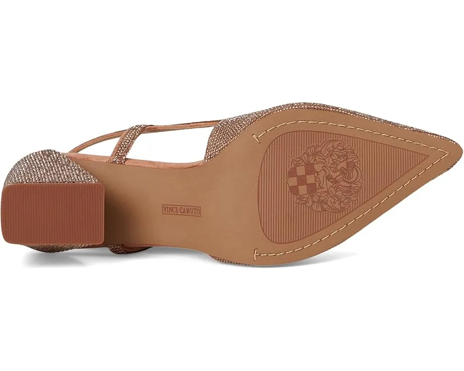 Туфли-лодочки Vince Camuto Sindreea на устойчивом каблуке с ремешком и стразами