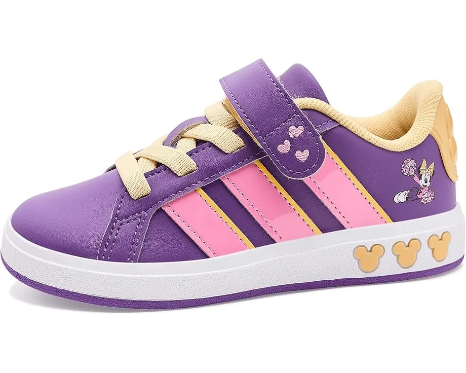 Кроссовки x Disney Minnie Mouse Grand Court на шнуровке-резинке Adidas