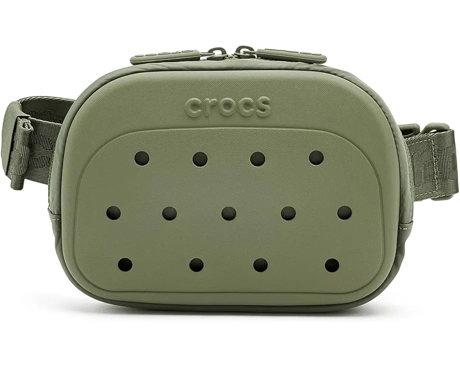Поясная сумка Crocs с основным отделением на молнии и карманом сзади