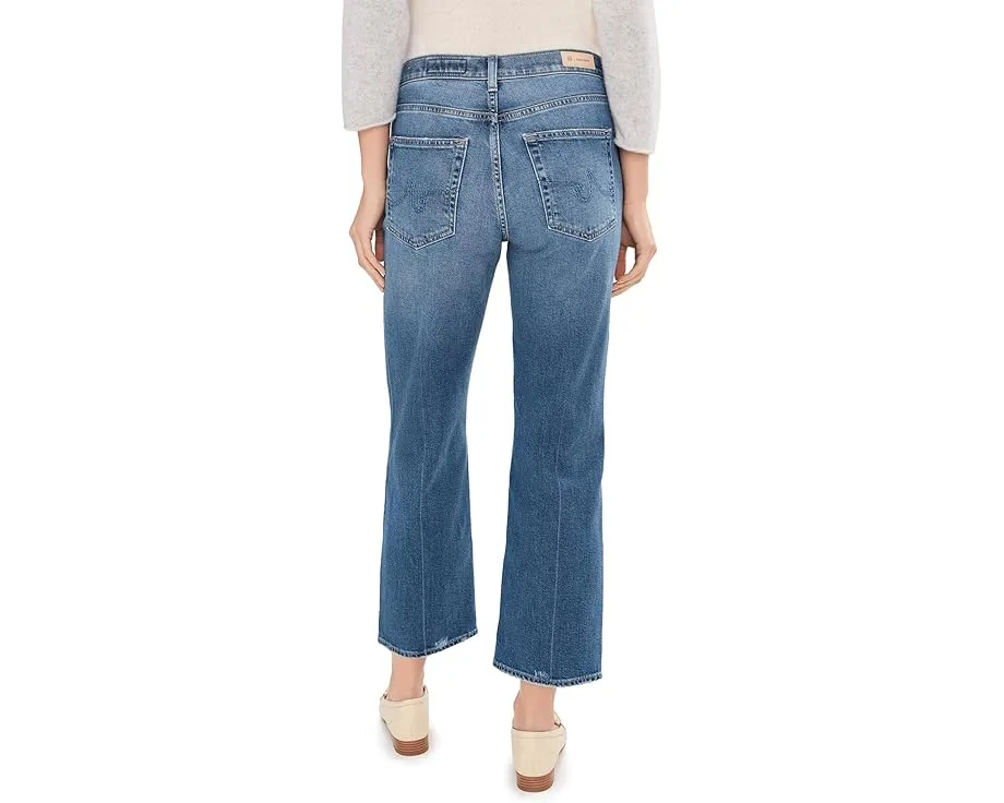 Джинсы Brinley Mid-Rise Straight Crop с прямым кроем от AG Jeans