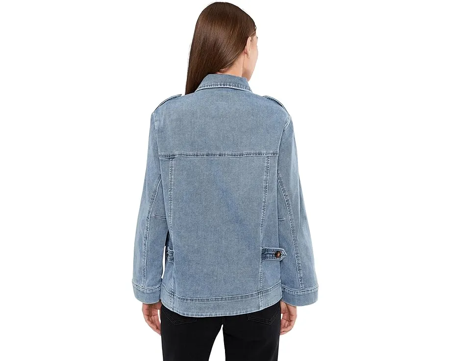 Джинсовая куртка KUT from the Kloth Callista oversize с накладными карманами