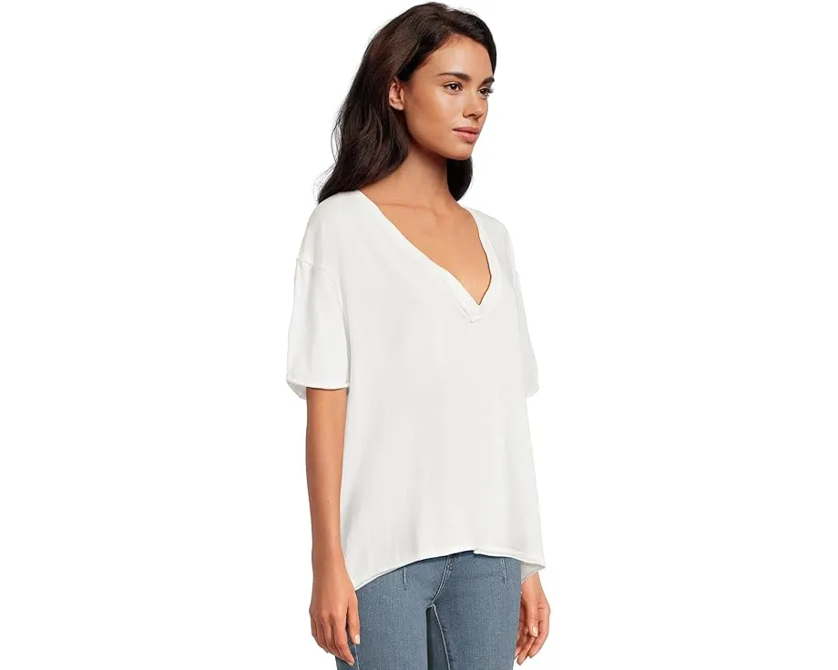 Футболка Free People Nina Tee V с V-образным вырезом и свободным кроем