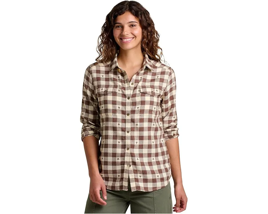 Рубашка Toad&Co Re-Form Flannel с длинным рукавом из переработанных материалов