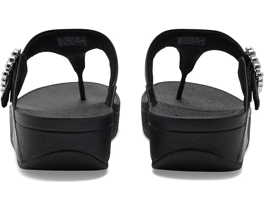 Сандалии FitFlop Lulu с кристальной пряжкой и анатомической стелькой