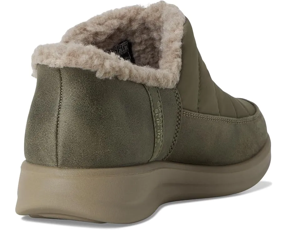 SKECHERS Cozy Escape тапочки без шнуровки с утеплением из искусственного меха и стелькой Memory Foam