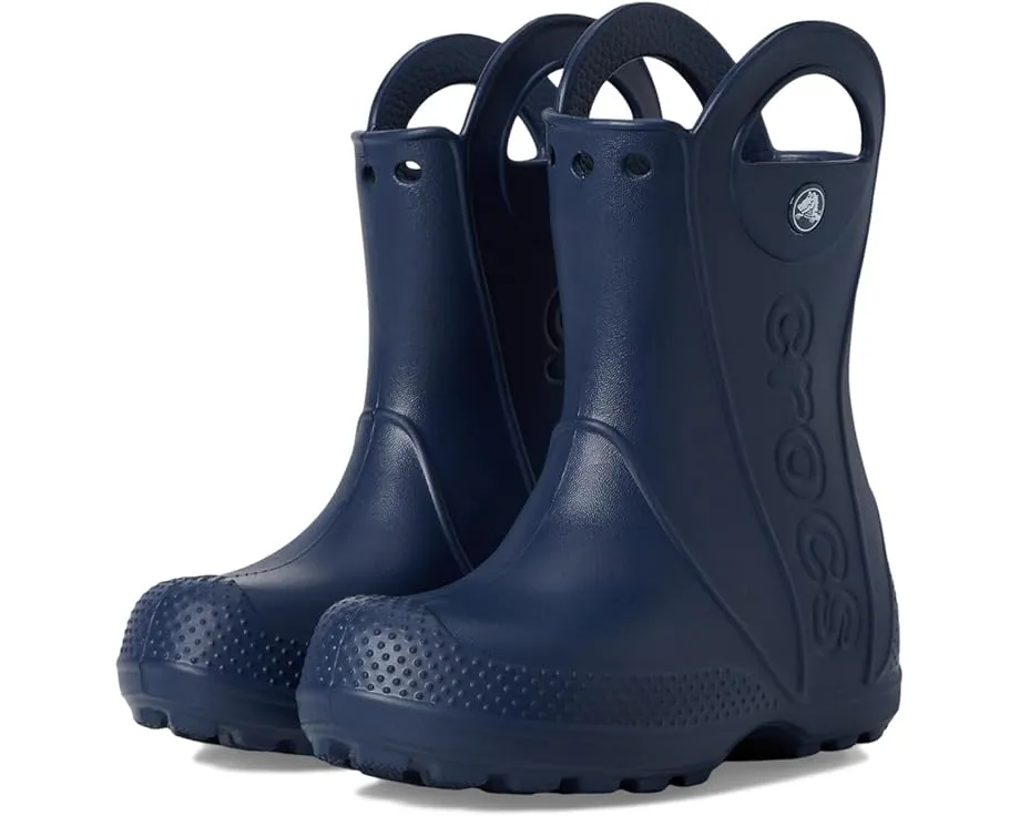 Резиновые сапоги Crocs Handle It для малышей с ручками и светоотражающим логотипом