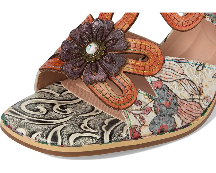 Сандалии L'Artiste by Spring Step Alania с ручной росписью и французским каблуком