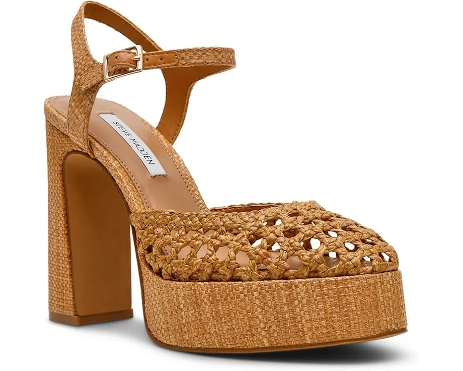 Босоножки Steve Madden Lexie на платформе с плетеным верхом из рафии