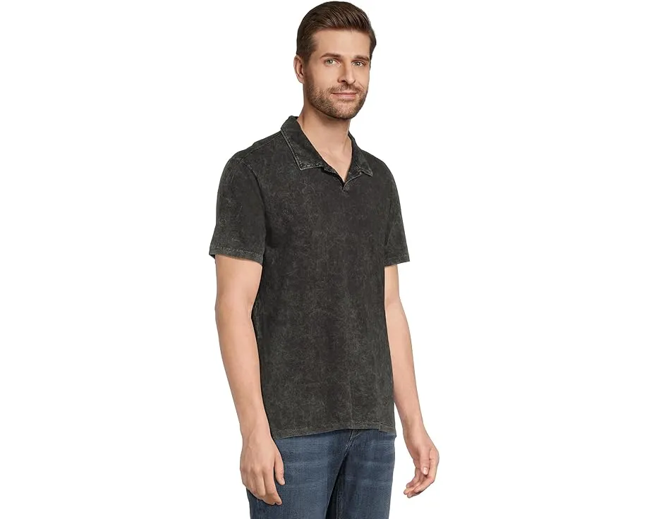 Поло Carsten с эффектом многослойного окрашивания и вышивкой от John Varvatos