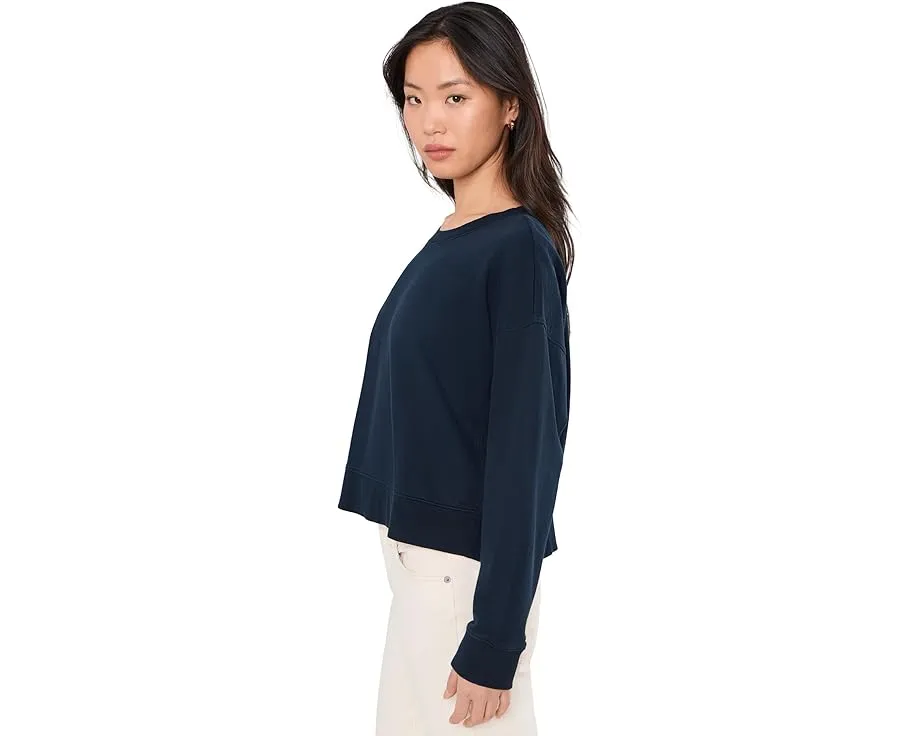 Кроп-свитшот Eileen Fisher из окрашенного в готовом виде велюра