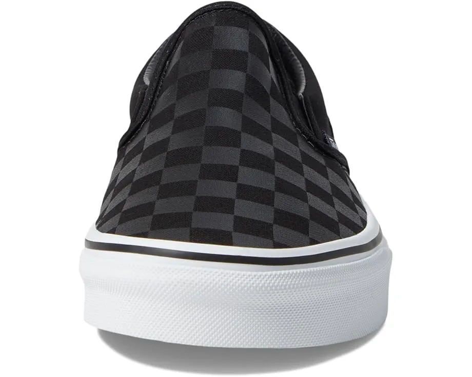 Классические слипоны Vans в клетку с текстильной стелькой и резиновой подошвой