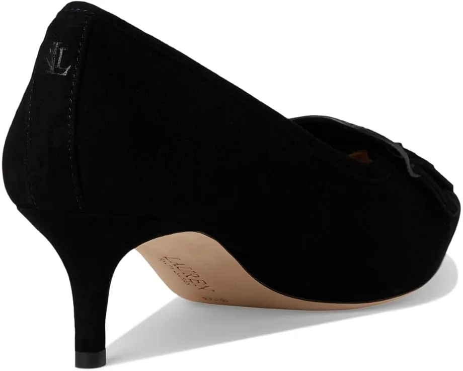 LAUREN Ralph Lauren Лодочки Adrienne из замши с декоративной накладкой