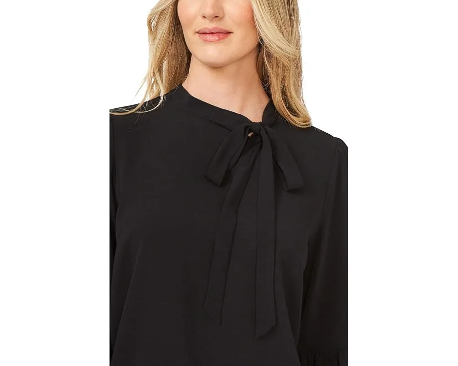 Блуза CeCe Long Sleeve с галстуком на шее и пышными рукавами