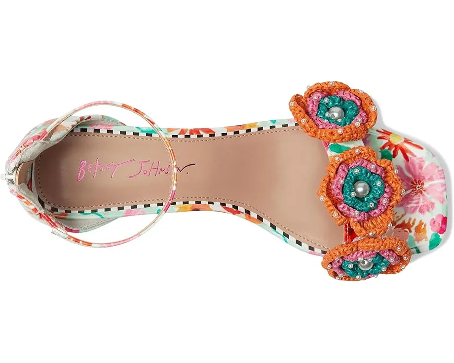 Туфли Blue by Betsey Johnson Brandee на каблуке с цветочным декором и регулируемым ремешком