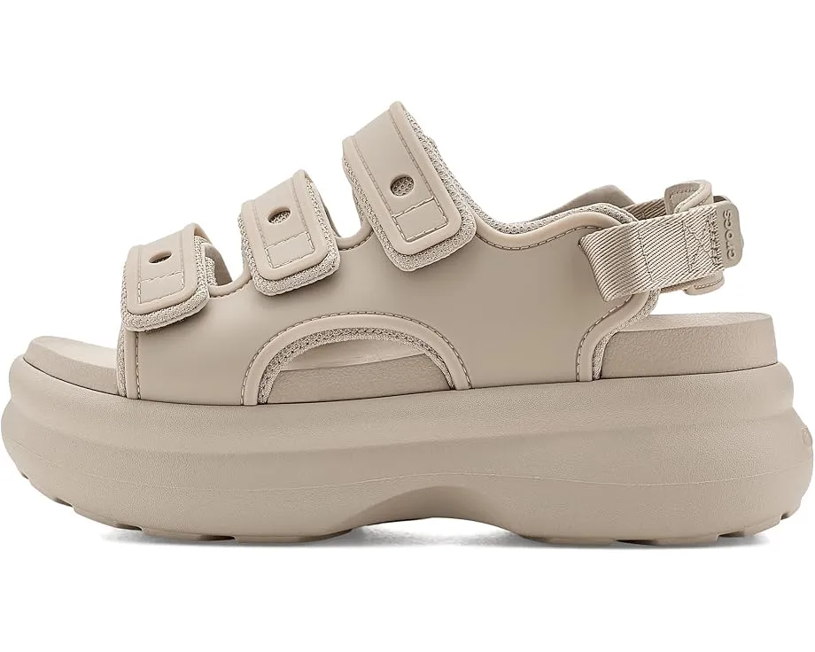 Босоножки Crocs Soho Sport Platform на платформе с тремя ремешками