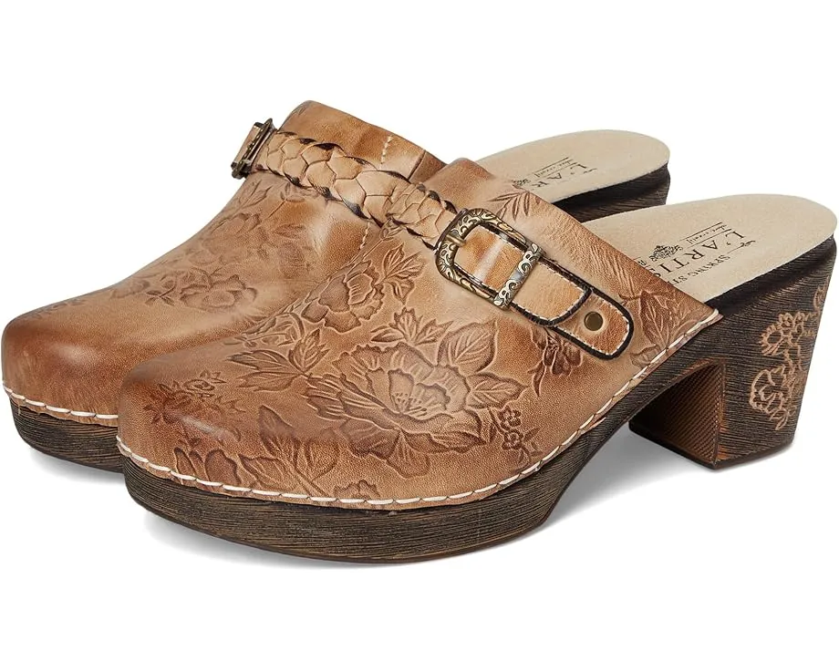 Клоги L'Artiste by Spring Step Calliroe с ручной росписью и регулируемой пряжкой