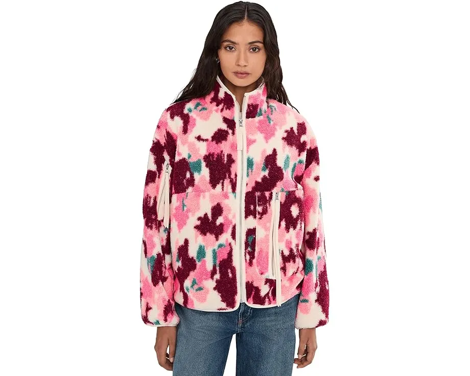 Куртка UGG Marlene Splatter с эффектом брызг краски и уютным флисом