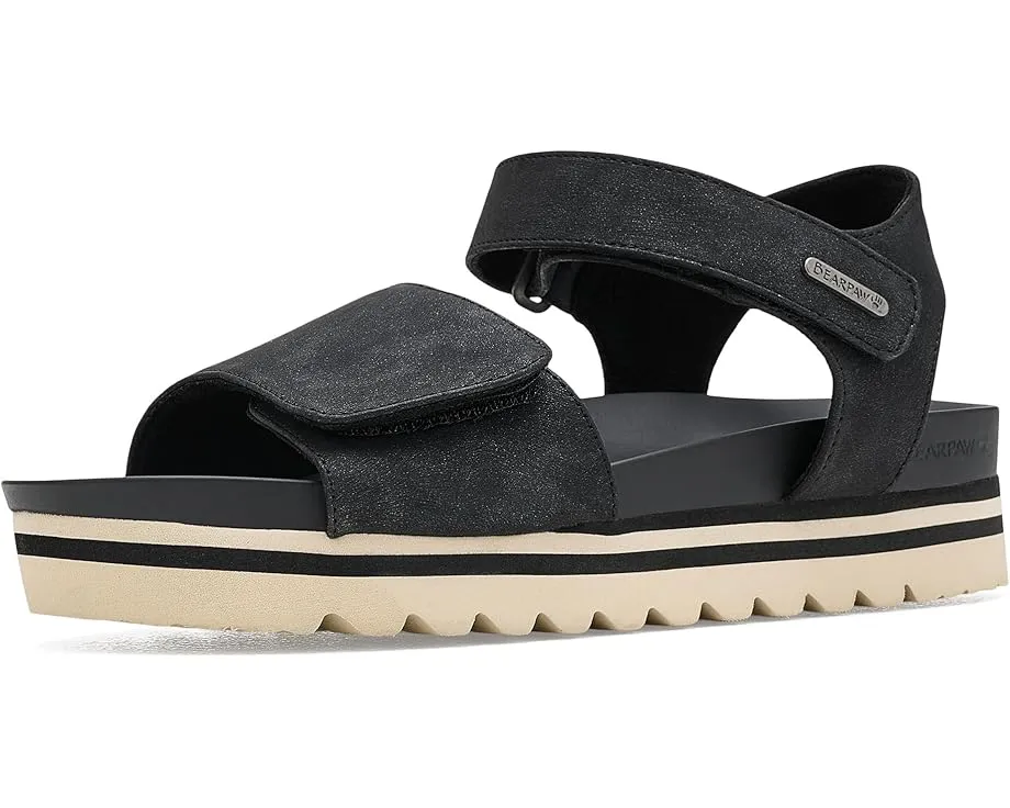 Бренд Bearpaw сандалии Bobbi на платформе с застежкой на липучке