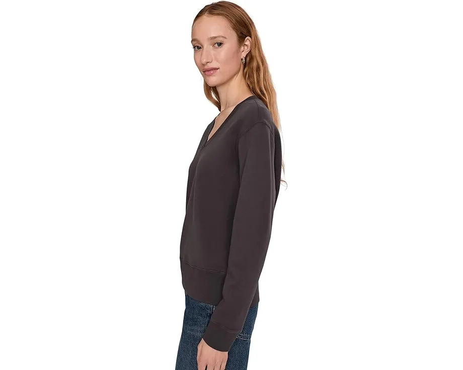 Свитшот с длинным рукавом и глубоким V-образным вырезом Mod-o-doc