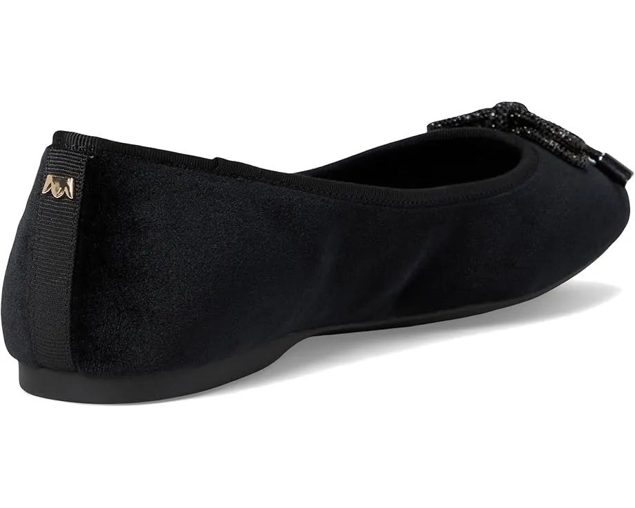 Балетки Birdies The Hummingbird с бархатом и стразовым бантом