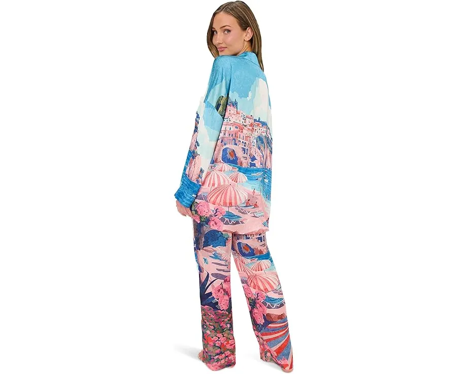 Пижамный комплект Show Me Your Mumu Overslept с принтом Oasis Beach Club