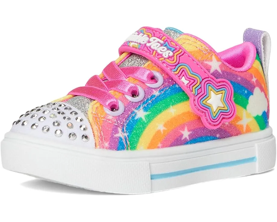 Детские кроссовки SKECHERS KIDS Twinkle Sparks 314829N с подсветкой и липучкой
