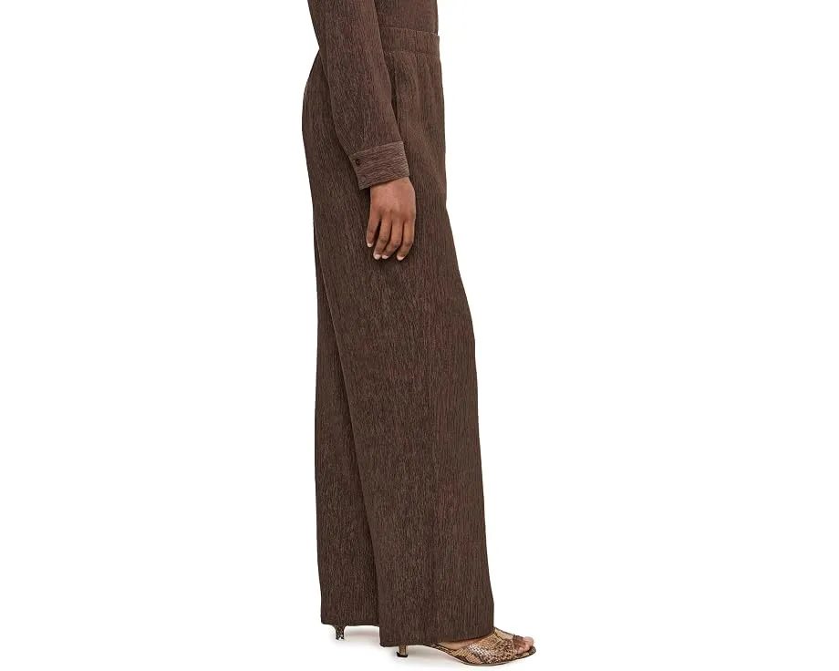 Плиссированные прямые брюки Eileen Fisher Woven Plisse