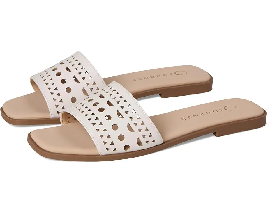 Сандалии Brodie без застежки с ажурными деталями и плоской подошвой