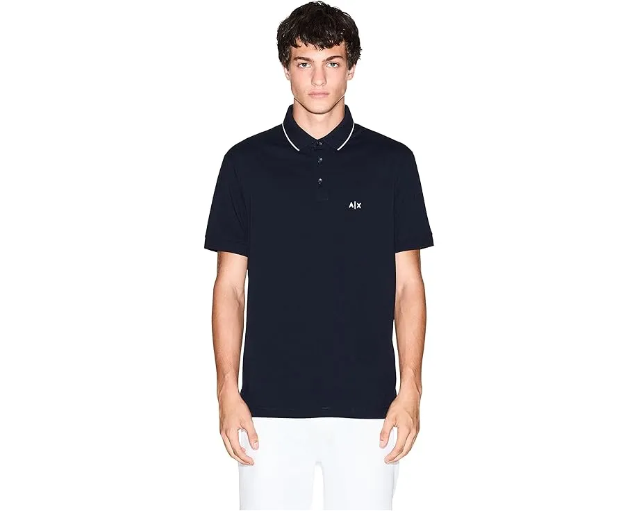 Приталенное поло Essential Slim Logo с вышивкой Armani Exchange