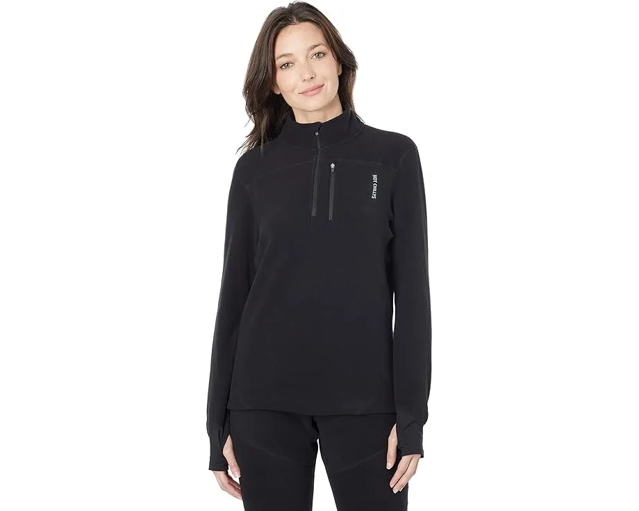 Свитер Hot Chillys La Montana с молнией на четверть и отверстиями для большого пальца