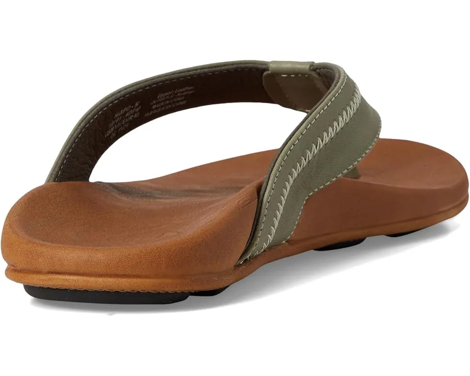 Сандалии OluKai Hiapo с ремнями из премиальной кожи и анатомической стелькой