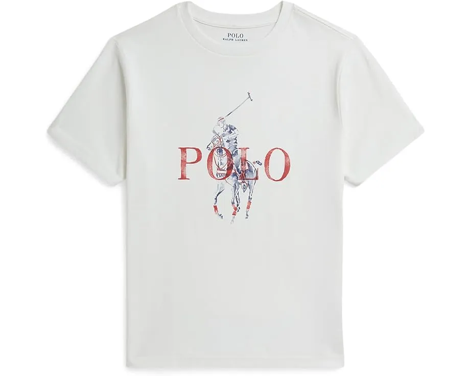 Футболка Big Pony из хлопкового джерси для детей постарше Polo Ralph Lauren Kids