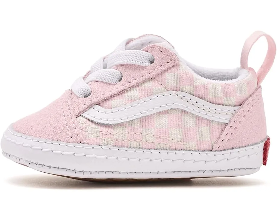 Кроссовки Vans Kids Old Skool Crib из холста с круглым носком на шнурках