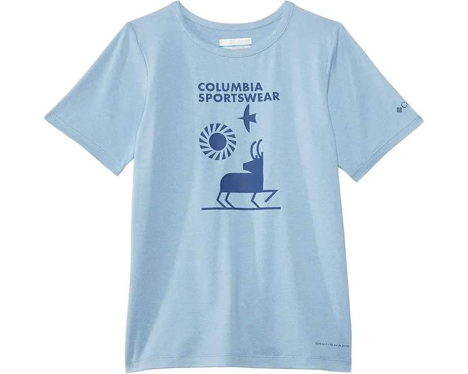 Футболка Columbia Tech Trail с коротким рукавом для детей принт