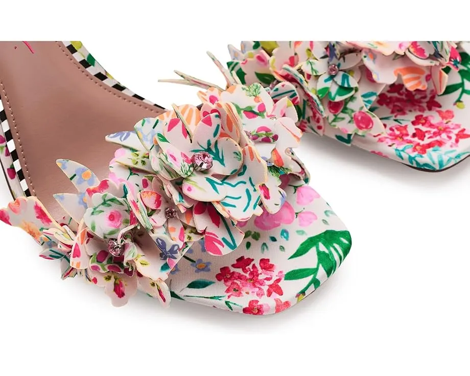 Туфли Blue by Betsey Johnson Hilley с цветным каблуком и аппликацией цветка