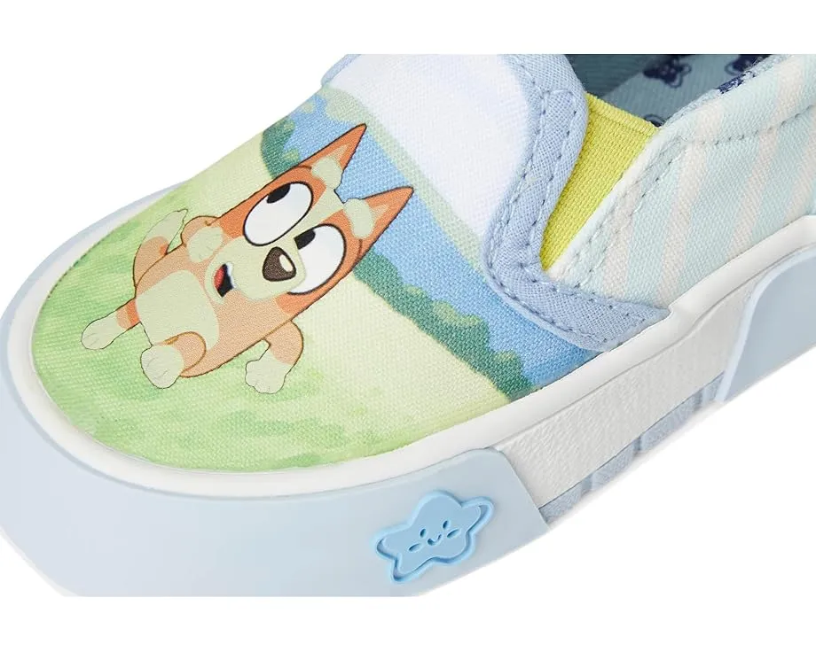 Детские слипоны Ground Up Bluey с принтом для малышей на круглом носке