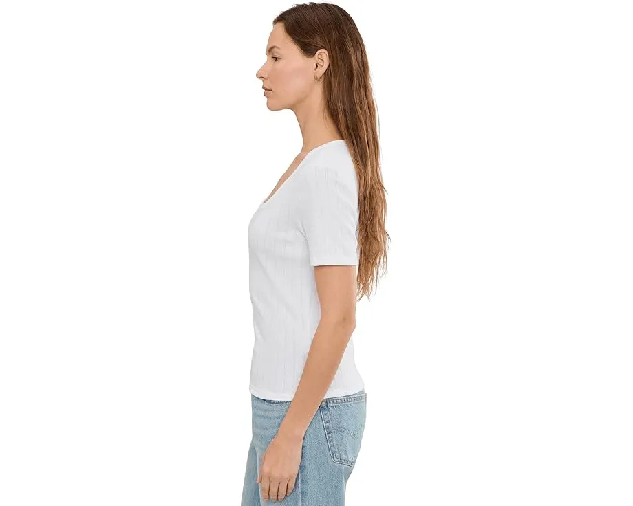 Футболка Michael Stars Cecile с круглым вырезом и коротким рукавом