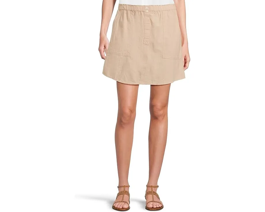 Юбка Lilla P с круглым подолом и эластичным поясом из воздушного текстурированного хлопка