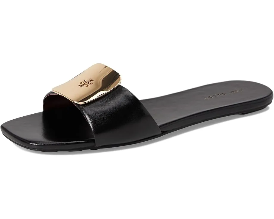 Сланцы Tory Burch Georgia с открытым носком и мягкой кожаной подкладкой