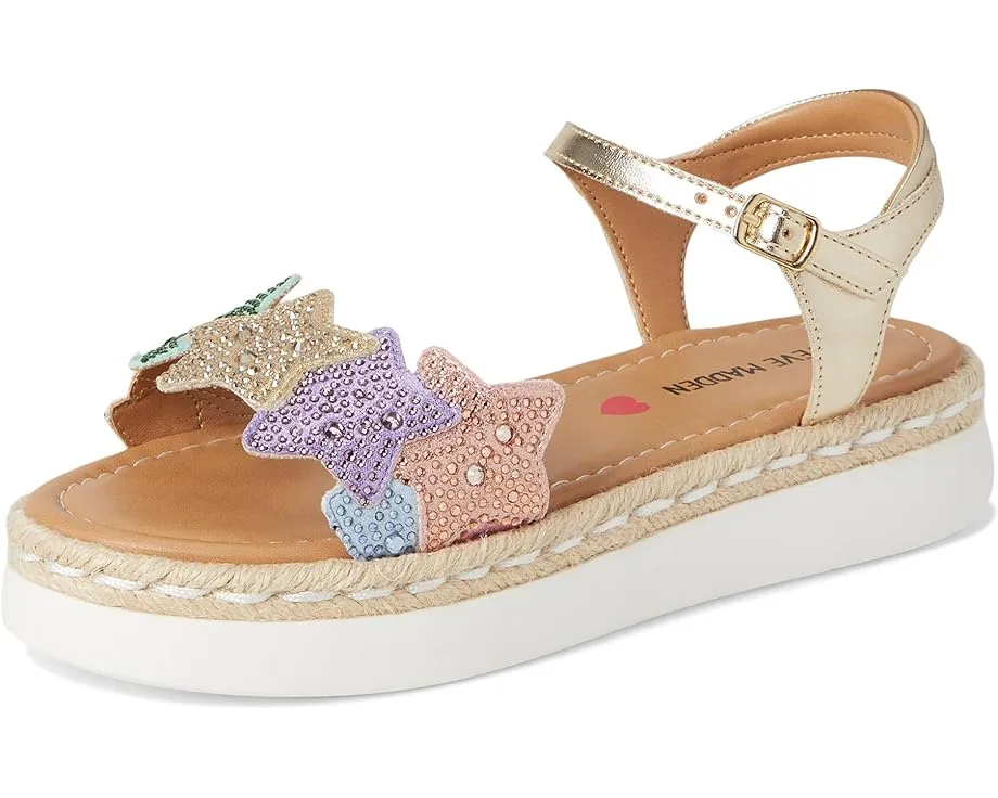 Сандалии Steve Madden Kids Gems на платформе с ремешком и звёздами
