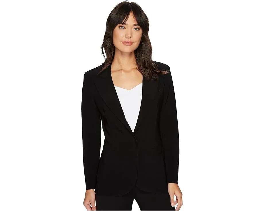 Однобортный жакет Norma Kamali приталенного кроя из эластичного поли джерси