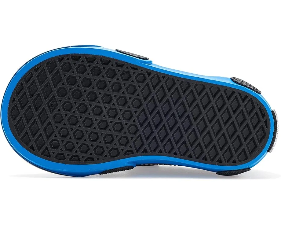 Детские кеды Vans Kids Old Skool V Car на липучке с усиленным мыском