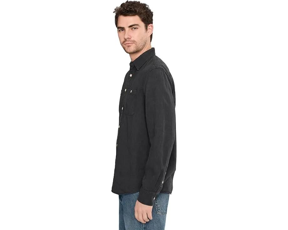 Рубашка Faherty The Tried And True Chambray Workshirt из смеси TENCEL и льна