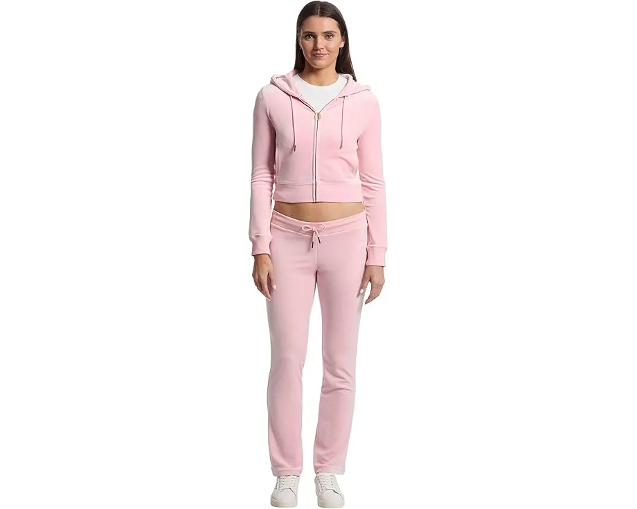 Толстовка Juicy Couture Solid Classic с капюшоном и стразовым логотипом