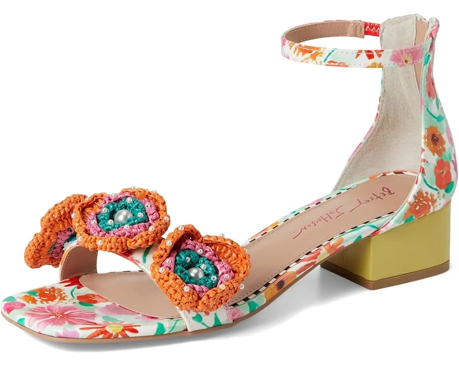 Туфли Blue by Betsey Johnson Brandee на каблуке с цветочным декором и регулируемым ремешком