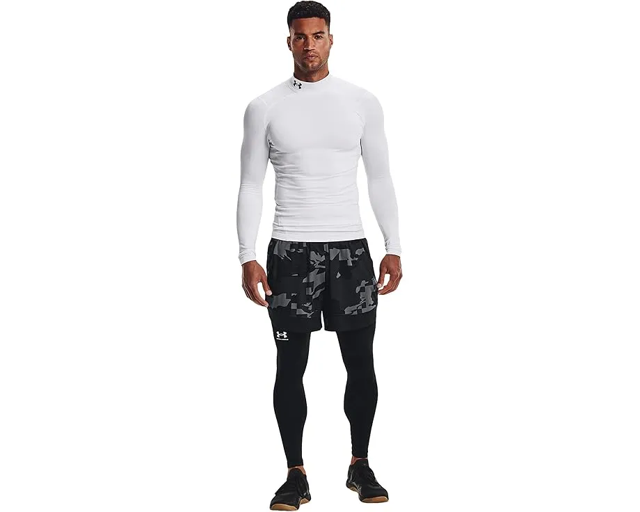 Under Armour ColdGear Armour Compression Mock с сетчатыми вставками и двуслойной тканью
