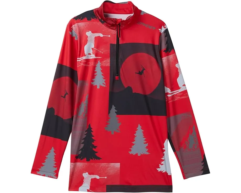 Флисовая кофта Spyder Jacobs 1/2 Zip для детей с защитой UPF 50+