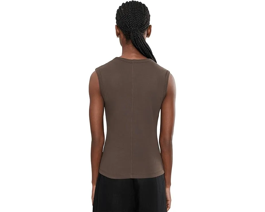 Madewell топ Ribbed Shell Tank с ребристой фактурой